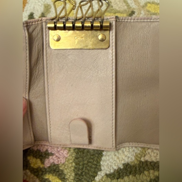 CHLOE Leather Snap Pouch With Key Case - Pink - Picture 16 of 16